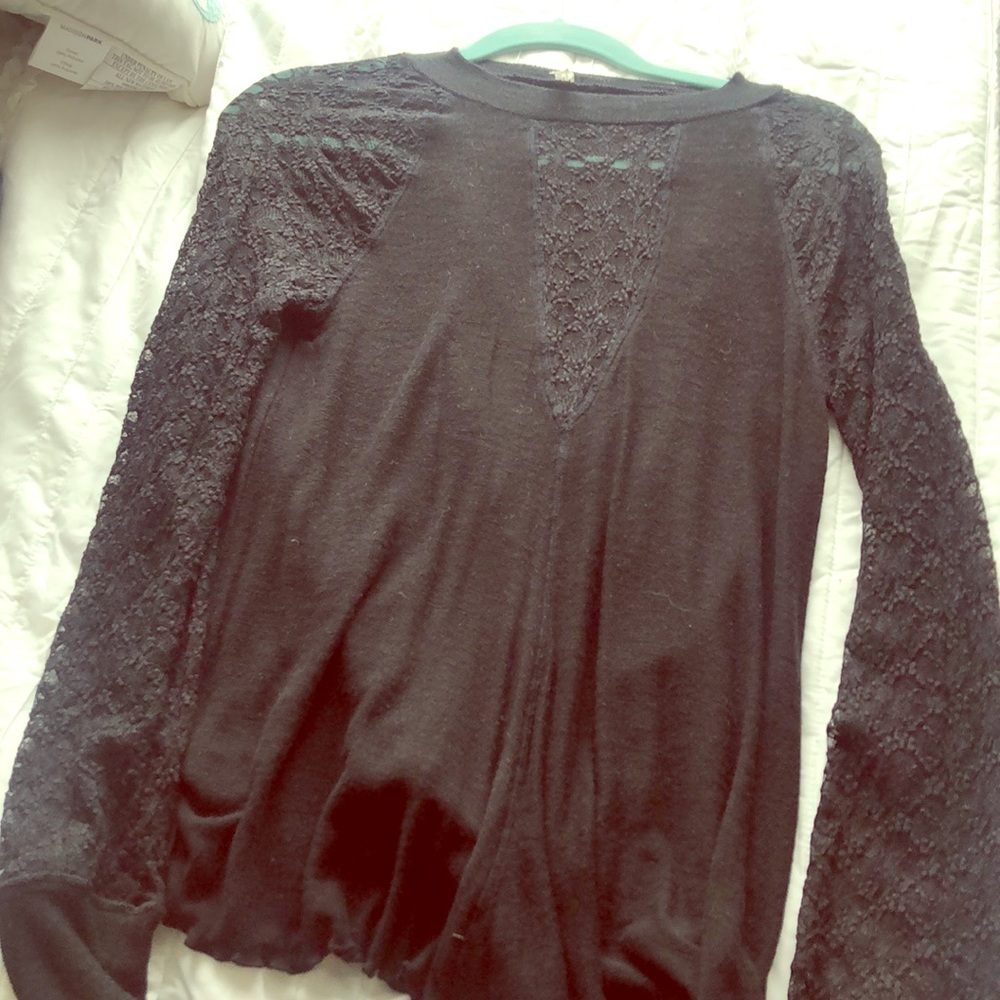 Black lace long sleeve